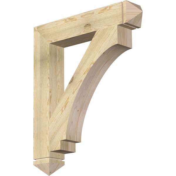 Ekena Millwork Imperial Arts & Crafts Rough Sawn Bracket, Douglas Fir, 6"W x 36"D x 42"H BKT06X36X42IMP03RDF - main